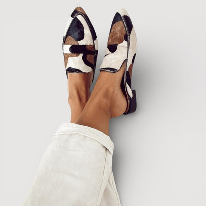 Maria | Mocassins confortables imprimé vache